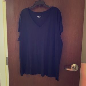 Navy Blue, V Neck, Ava & Viv T-shirt